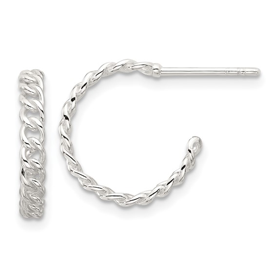 CURB LINK SMALL HOOP