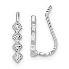 Sterling Silver CZ Earrings