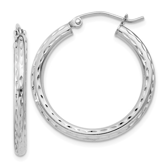DIAMOND CUT HOOP SS