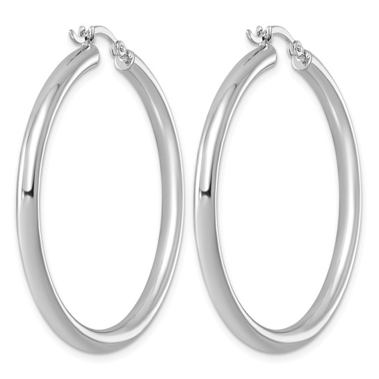 ROUND HOOP EARRINGS SS