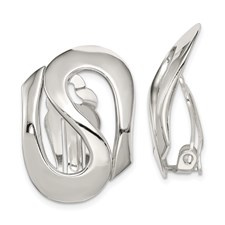 Sterling Silver Clip On Earring