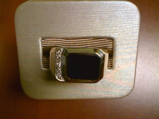 GENTS BLK ONYX W/ DIA