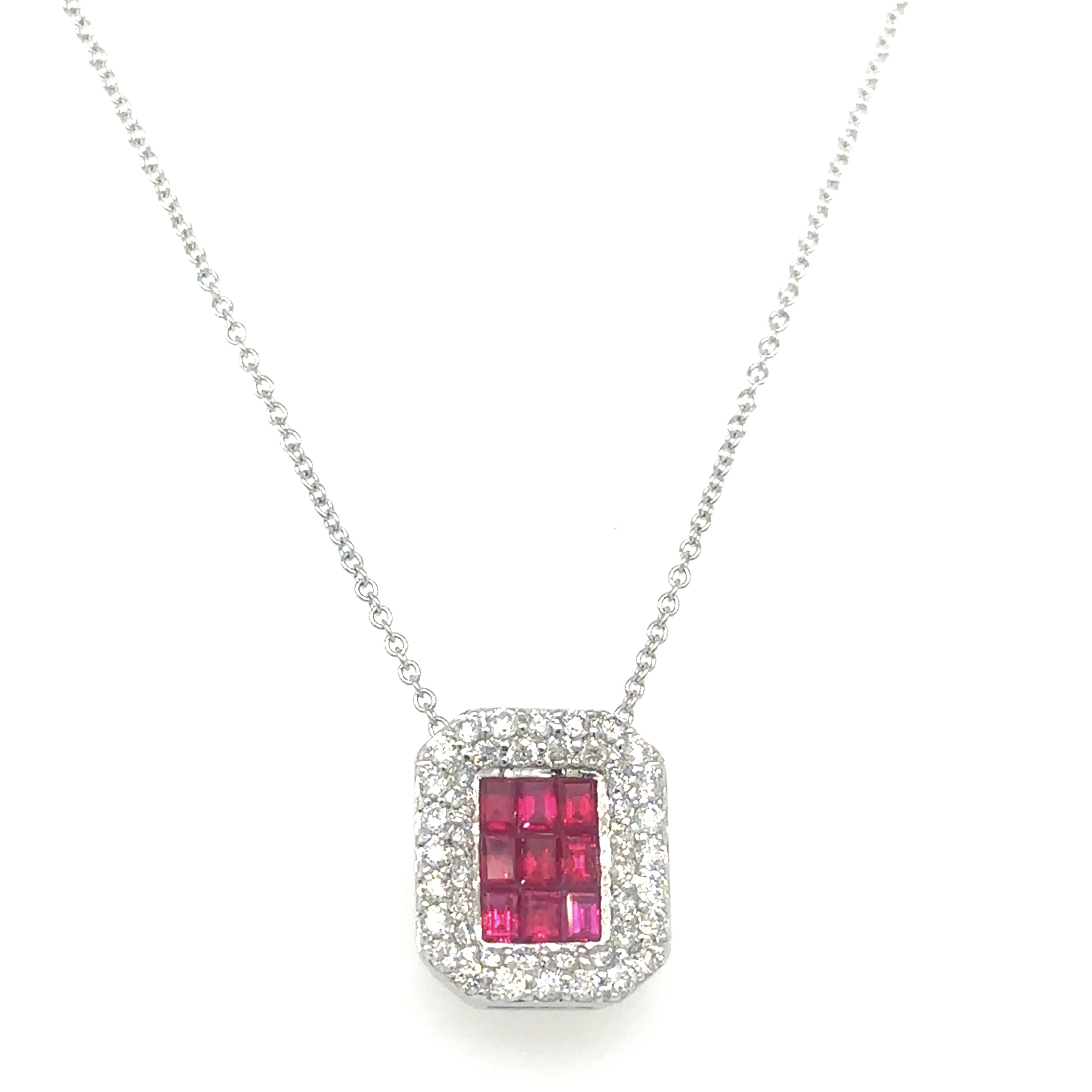 Estate Effy Ruby & Diamond Necklace