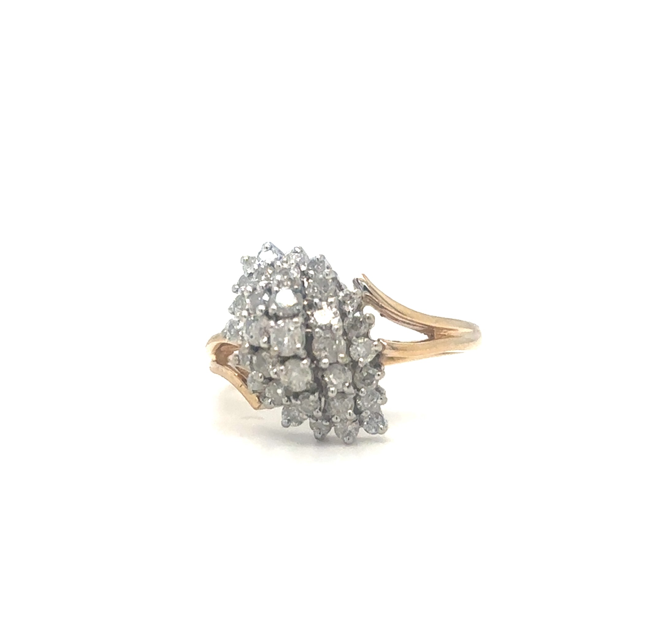 Diamond Cluster Ring