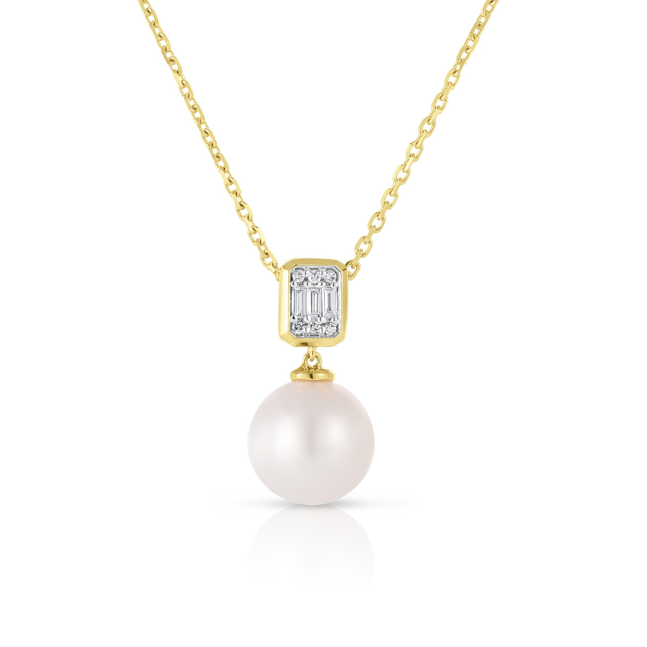 URBAETIS Diamond/ Pearl Necklace