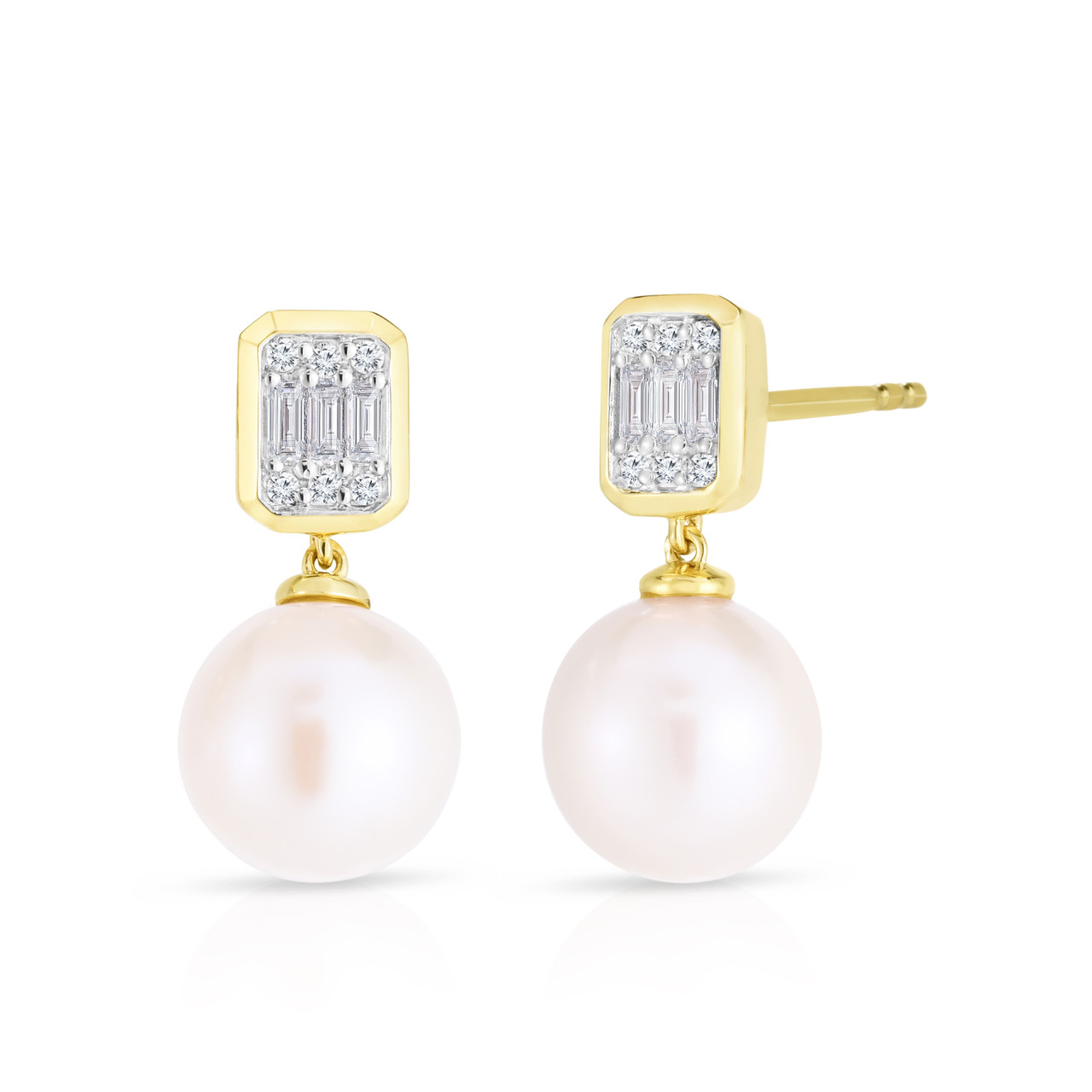 URBAETIS Diamond/ Pearl Earrings