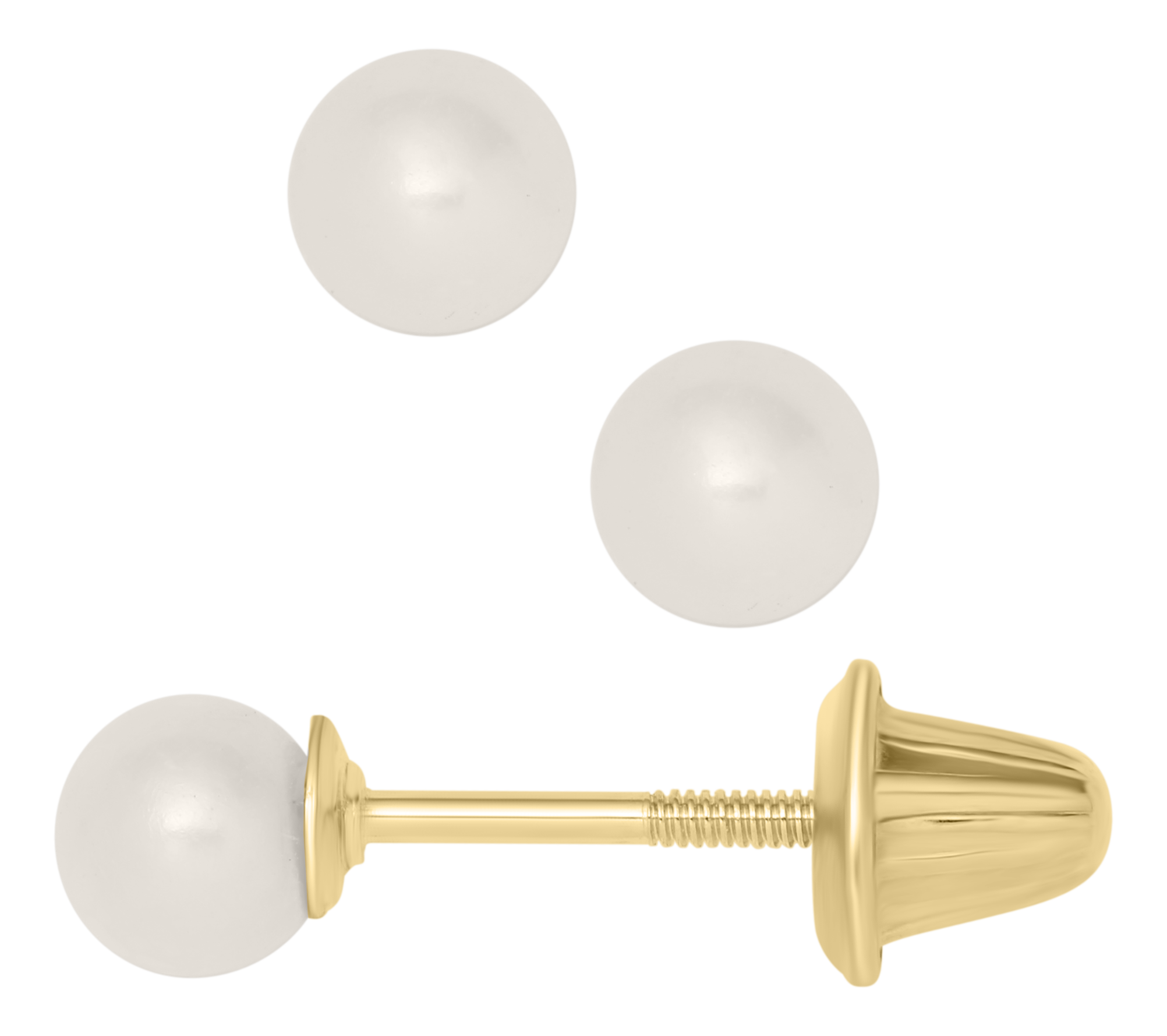 MARATHON 14YG Baby Pearl Earrings