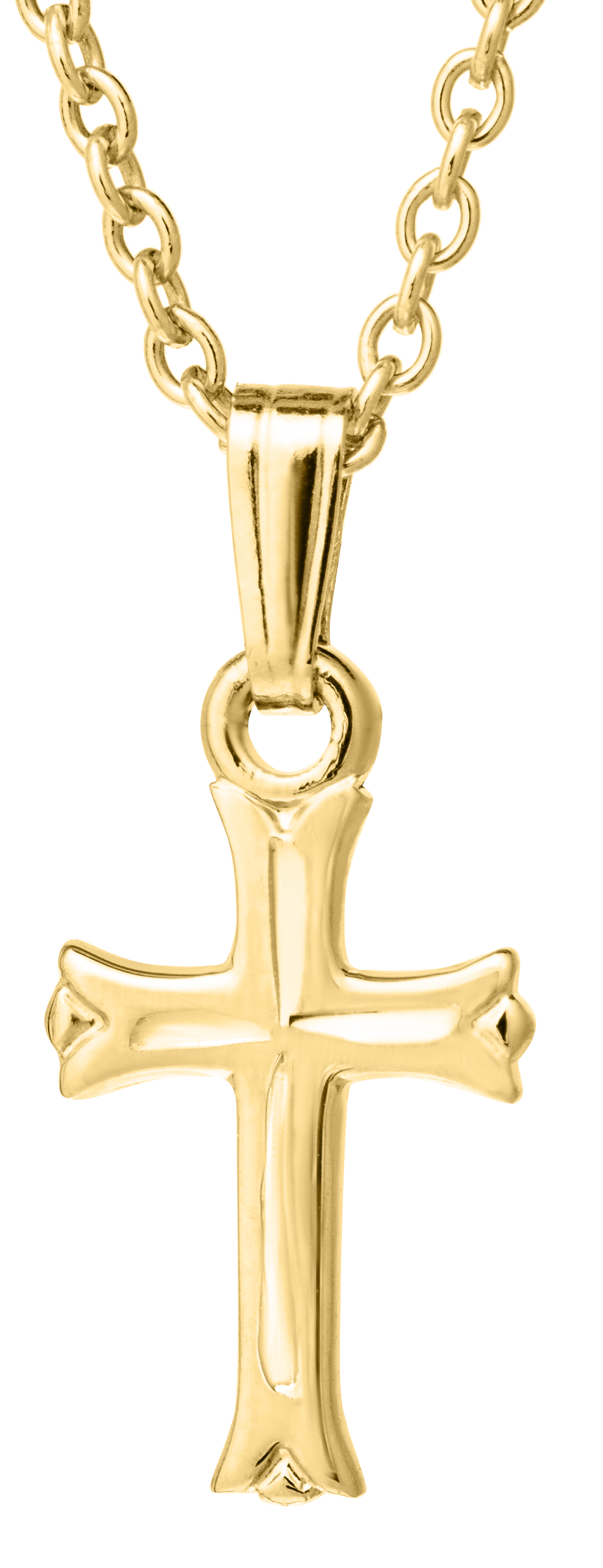 MARATHON 14K Yellow Gold Filled Baby Cross Necklace