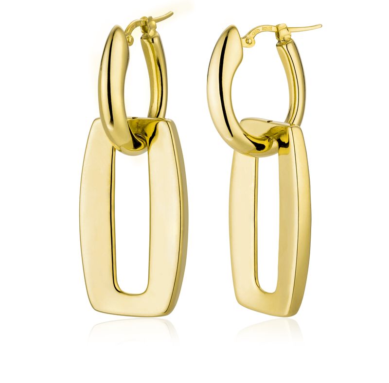 MISS MIMI Vermeil Yellow Geometric Drop Earrings