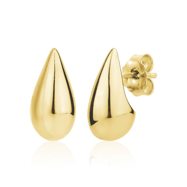 MISS MIMI Vermeil Yellow Pear Stud Earring