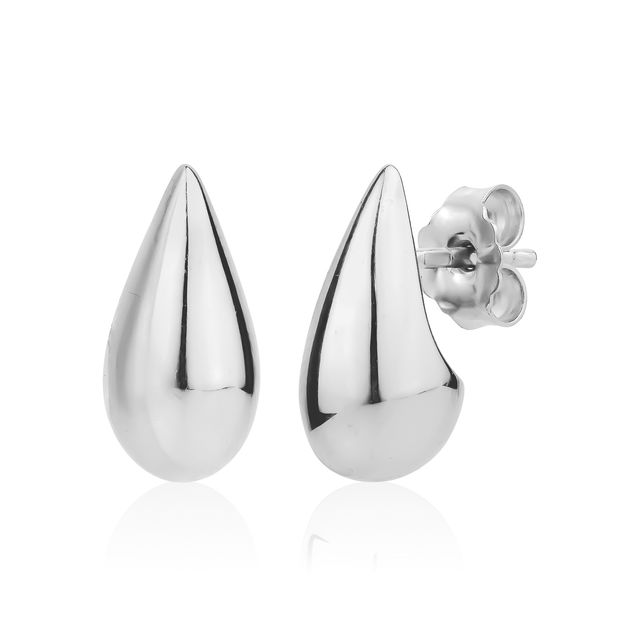 MISS MIMI Sterling Silver Pear Earrings
