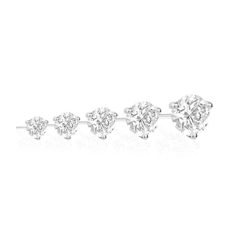 MISS MIMI CZ Diamond Stud Earrings