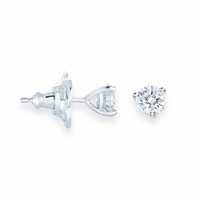 MISS MIMI Sterling Silver CZ Diamond Stud Earring
