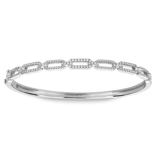 MISS MIMI Sterling Silver Link Dangle Bracelet