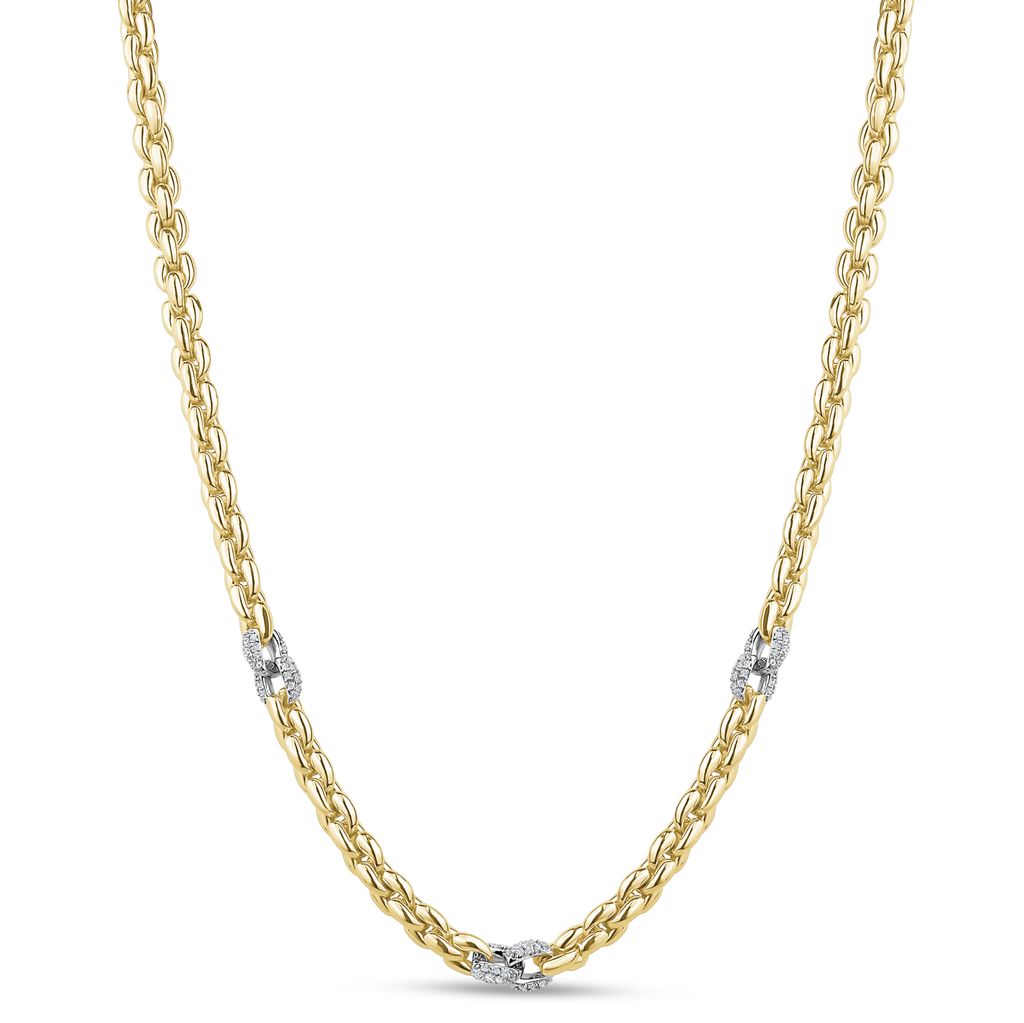 MISS MIMI Vermeil Yellow Round Link Necklace