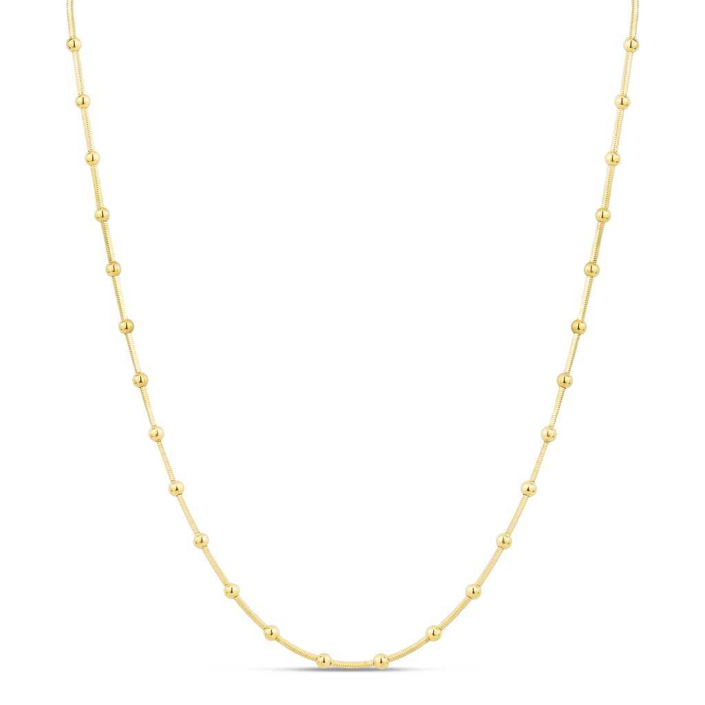 MISS MIMI Vermeil Yellow Beaded Necklace