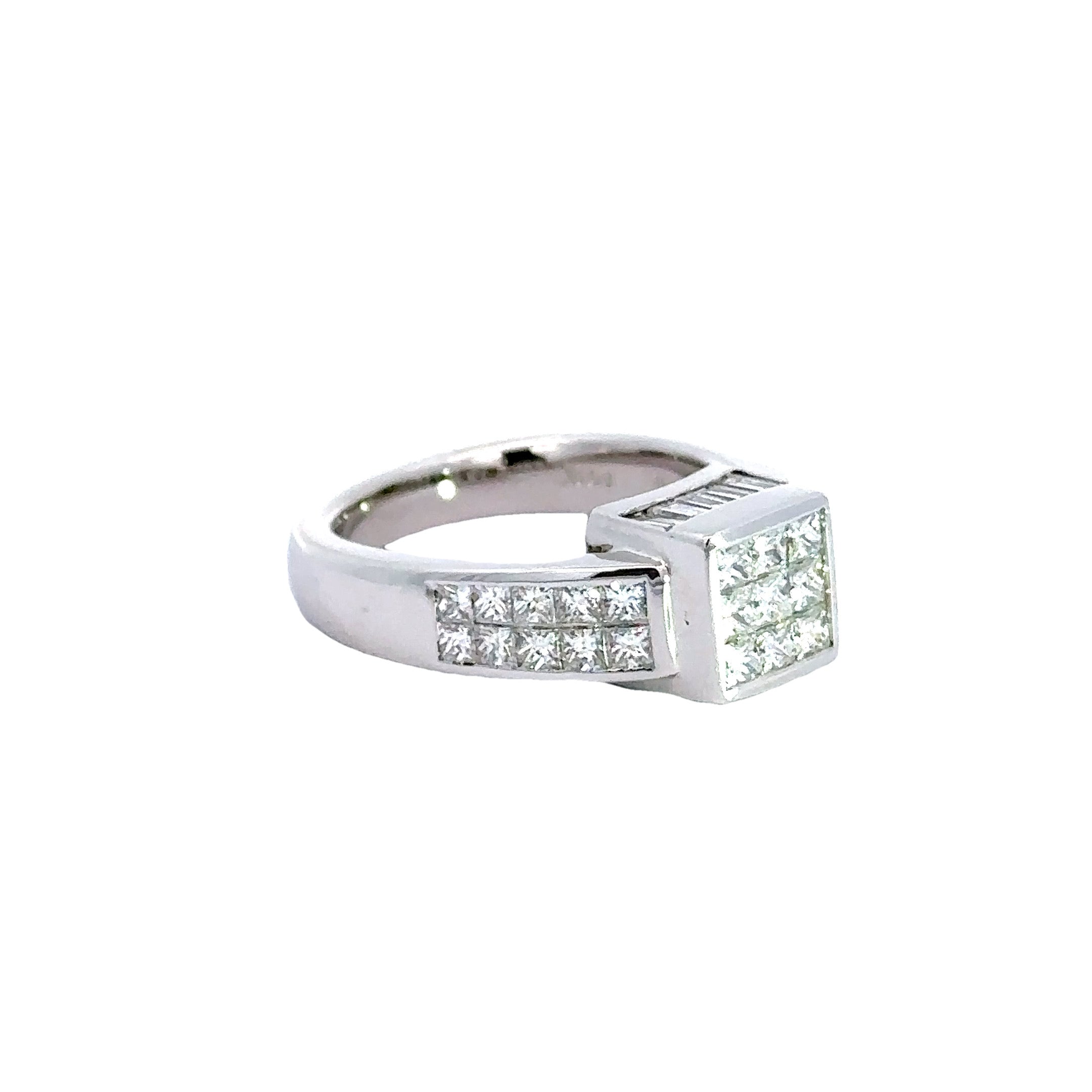 Clyde Duneier Ring, Mixed Diamond 2.00 cttw, 14K White Gold 7.50g