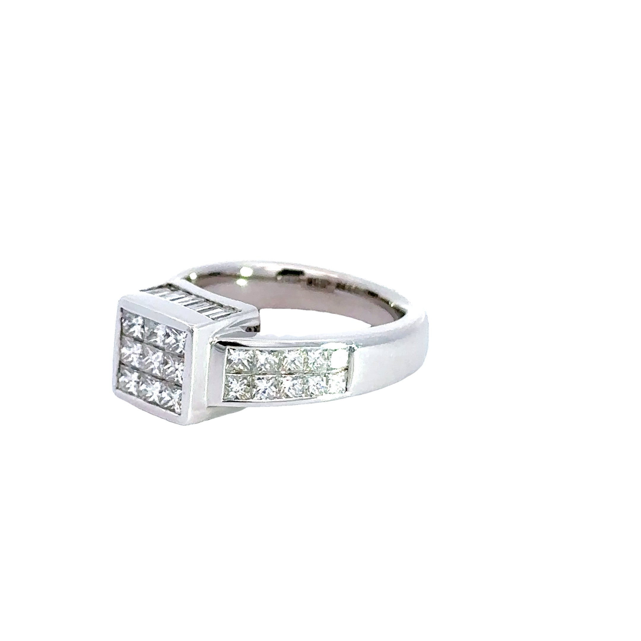 Clyde Duneier Ring, Mixed Diamond 2.00 cttw, 14K White Gold 7.50g