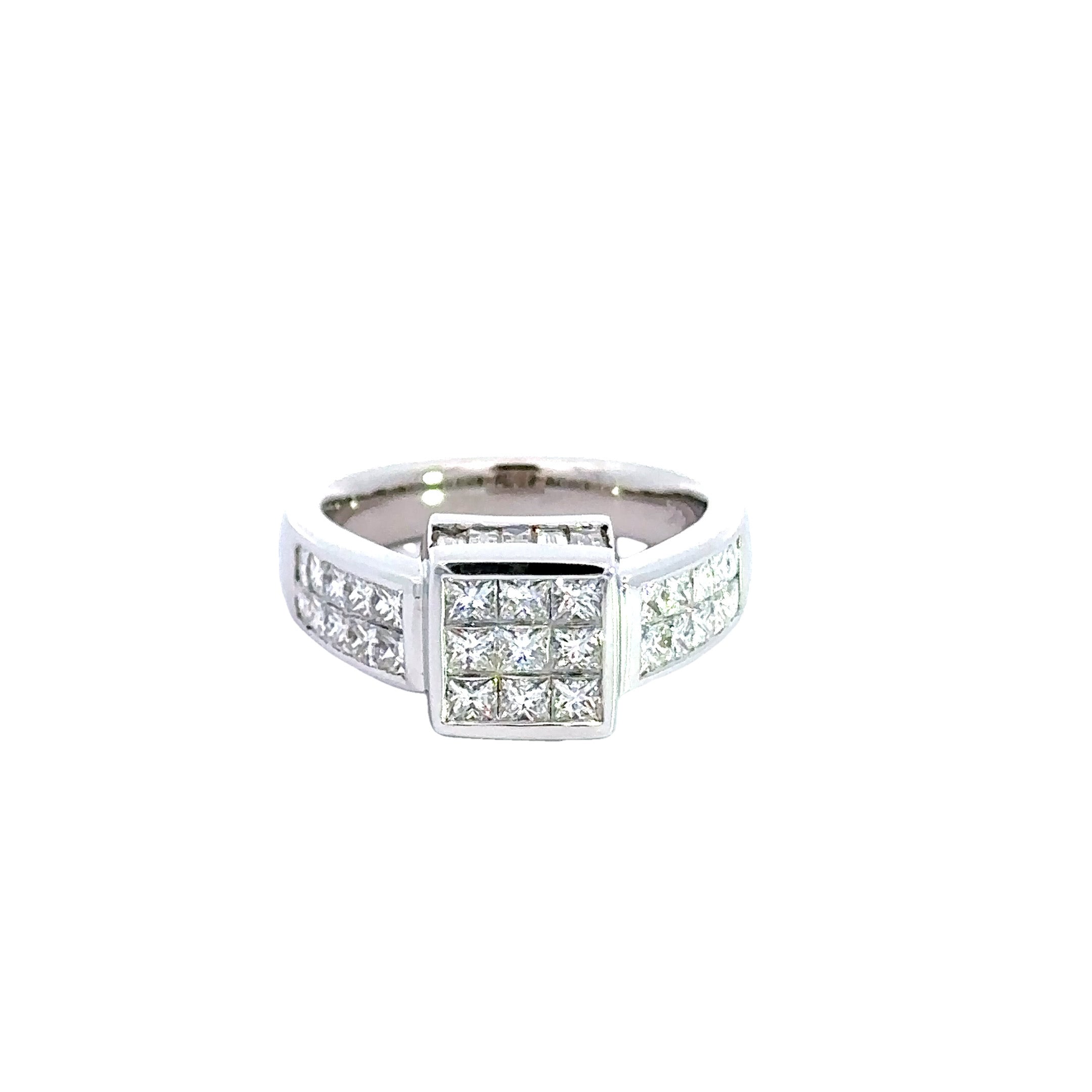 Clyde Duneier Ring, Mixed Diamond 2.00 cttw, 14K White Gold 7.50g