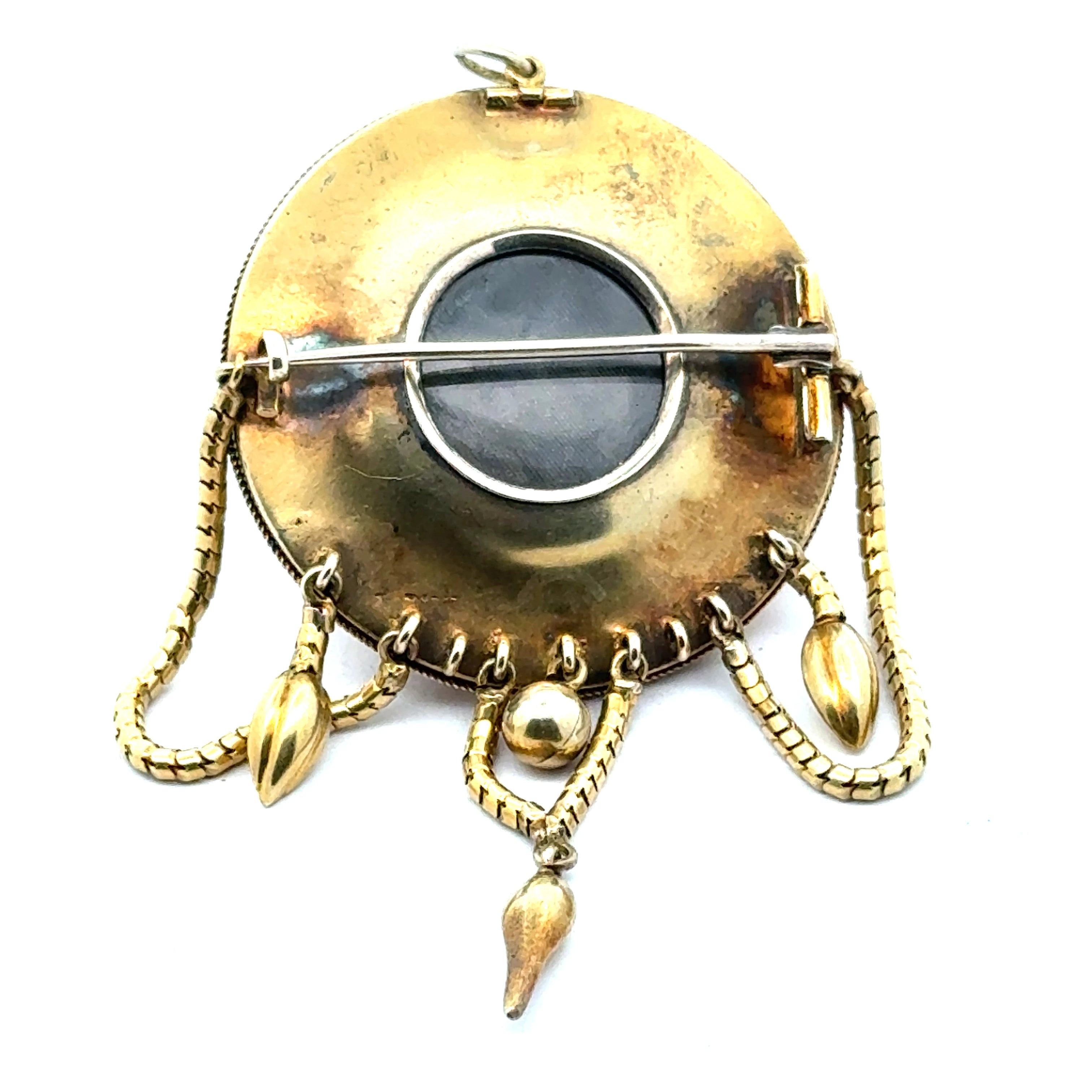 Estate Ring, 13 Turquoise  Cabochon 14K Yellow Gold 24.46g. All weights estimated 