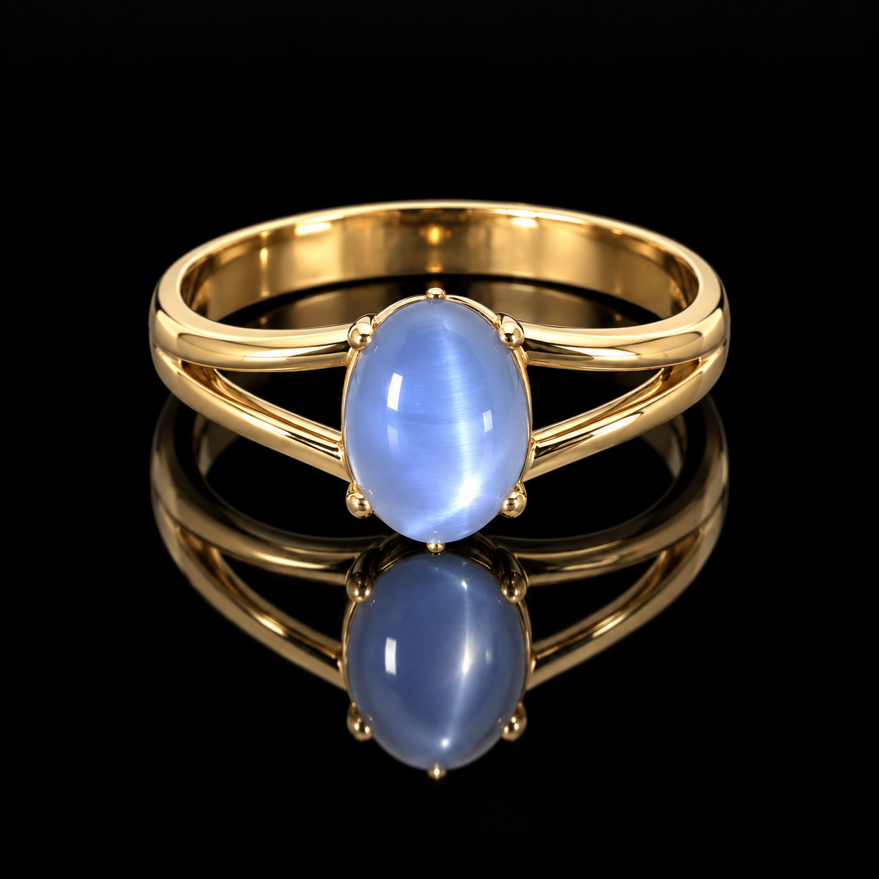 Estate Ring Star Sapphire Oval 14K Yellow Gold 2.77g. All Weights Estimated.