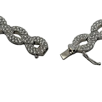 ADJ Necklace, Round Brilliant Cut Diamonds 12.00cttw G-H VS1-SI1, 18K White Gold 50.40g. All Weights Estimated.