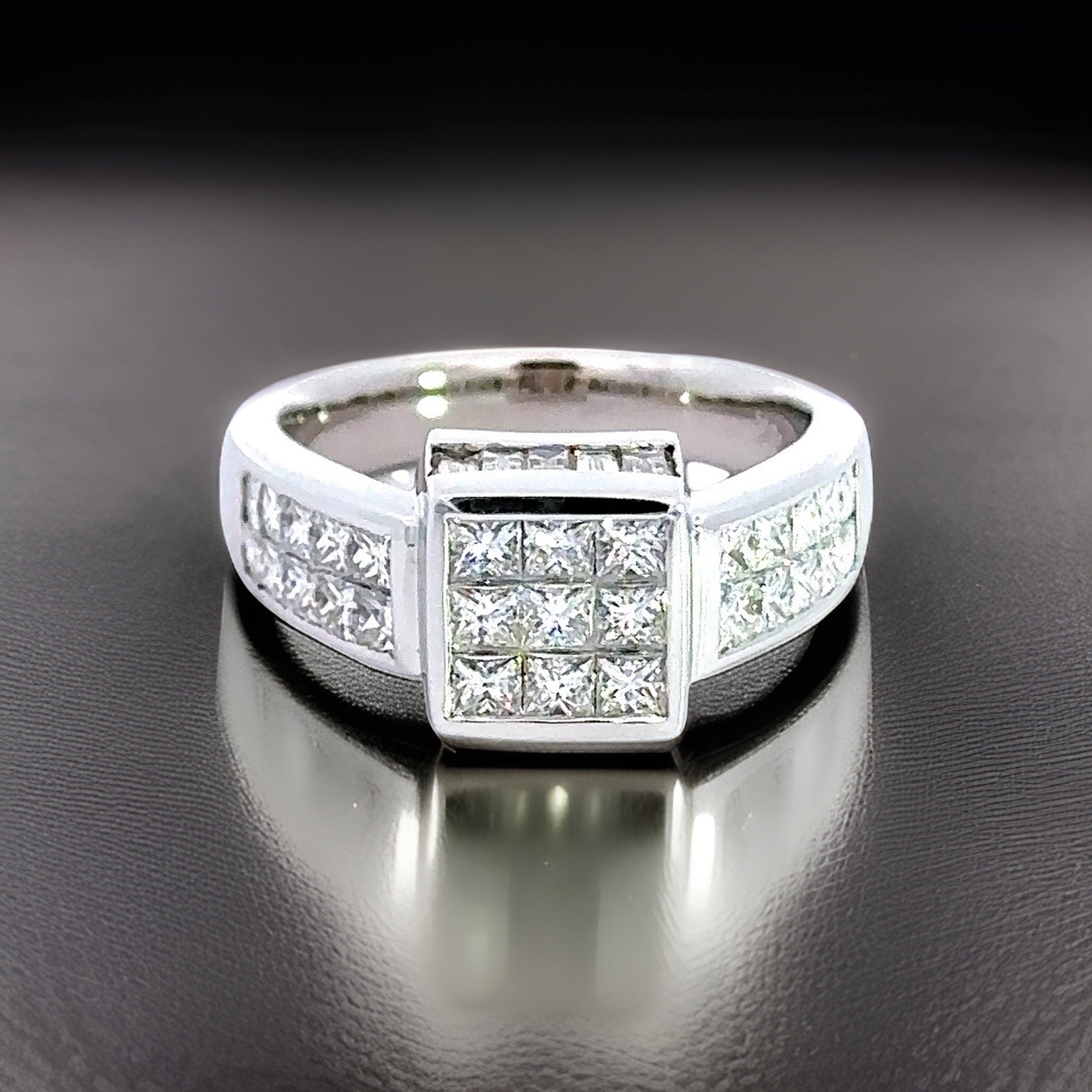 Clyde Duneier Ring, Mixed Diamond 2.00 cttw, 14K White Gold 7.50g