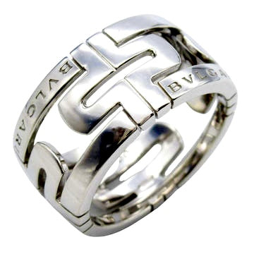 Bvlgari Ring 18K White Gold 10.50g