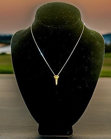  Pendant Round Brilliant Cut Diamond 0.20 ct  H-I VS2-SI1 14K Yellow Gold 2.15g