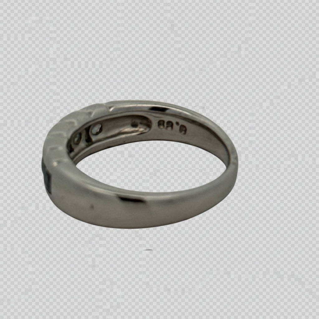 Estate Ring, 5 Alexandrite Rounds .53cttw Blue-Green to Purple-Pink, Platinum 9.01g. Weights Estimated