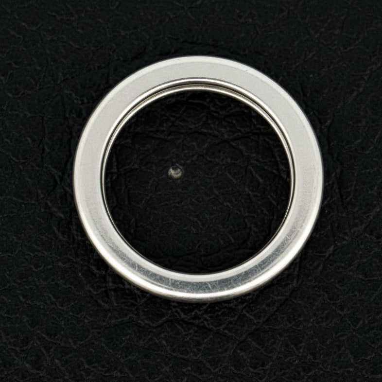 Estate Ring, Round Brilliant Cut Diamond 1.00cttw H-I SI2, 18K White Gold 11.00g, All Weights Estimated.