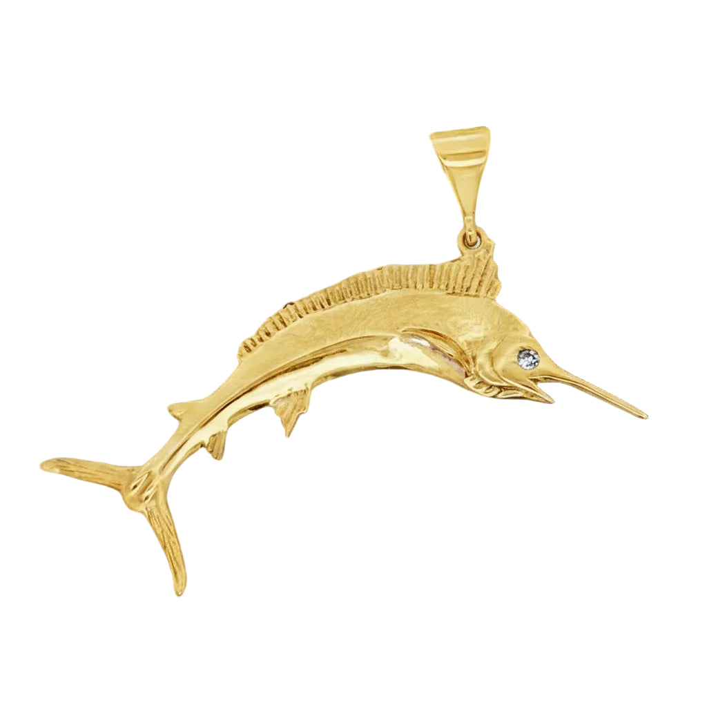 Estate Pendant, 2 Round Brilliant Cut Diamonds 0.05cttw G-H SI1-SI2, 14K Yellow Gold 10.30g. All Weights Estimated.