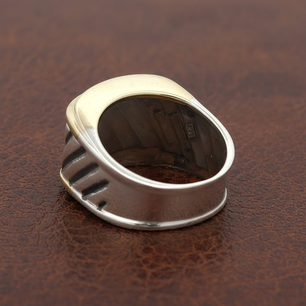 David Yurman Ring 18K/Silver Yellow Gold 8.73g