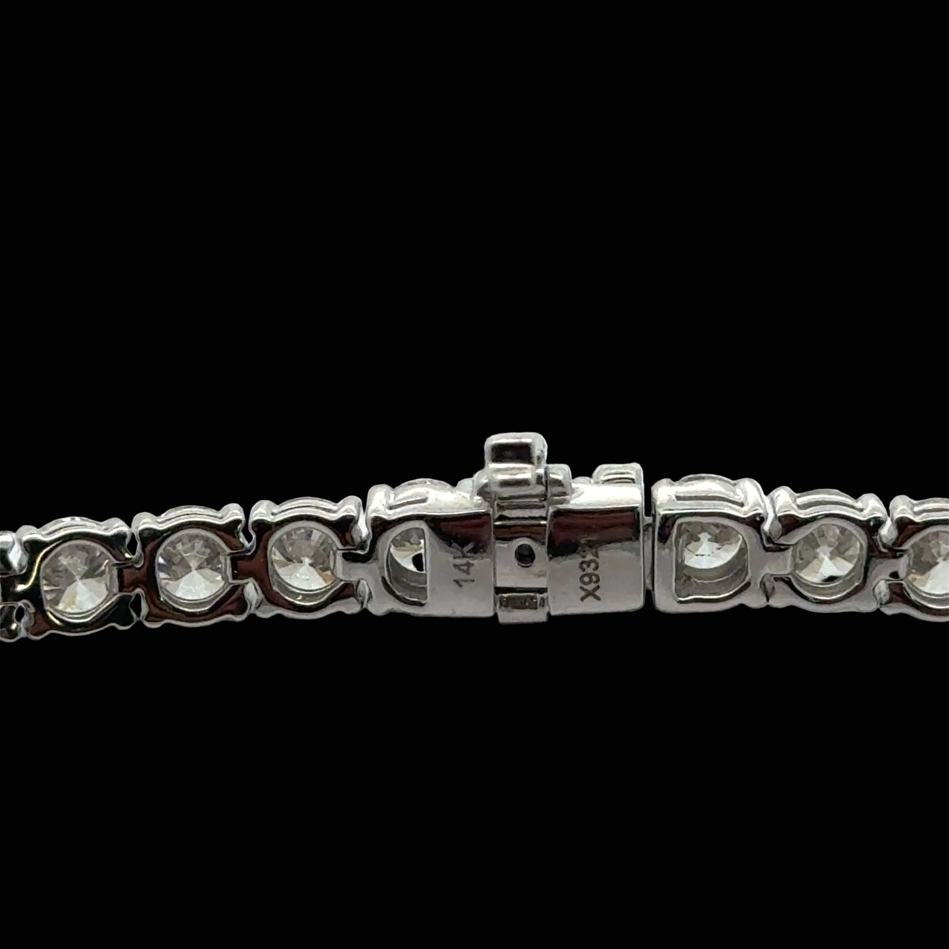  Necklace, 102 Diamond RBC 32.12ct  G-H SI 14K WG 36.89g
