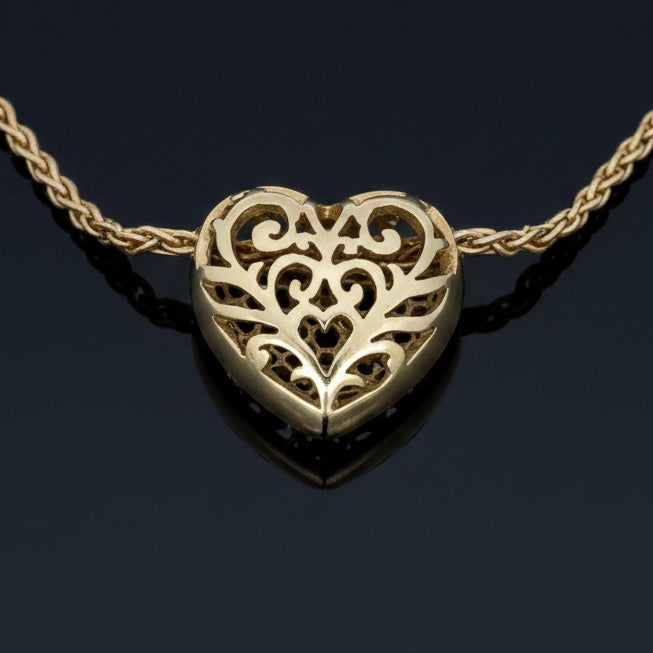 Estate Italian Necklace 88 Round Brilliant Cut Diamond 2.50 cttw  G-H VS1-VS2 18K Yellow Gold 13.51g. All Weights Estimated.