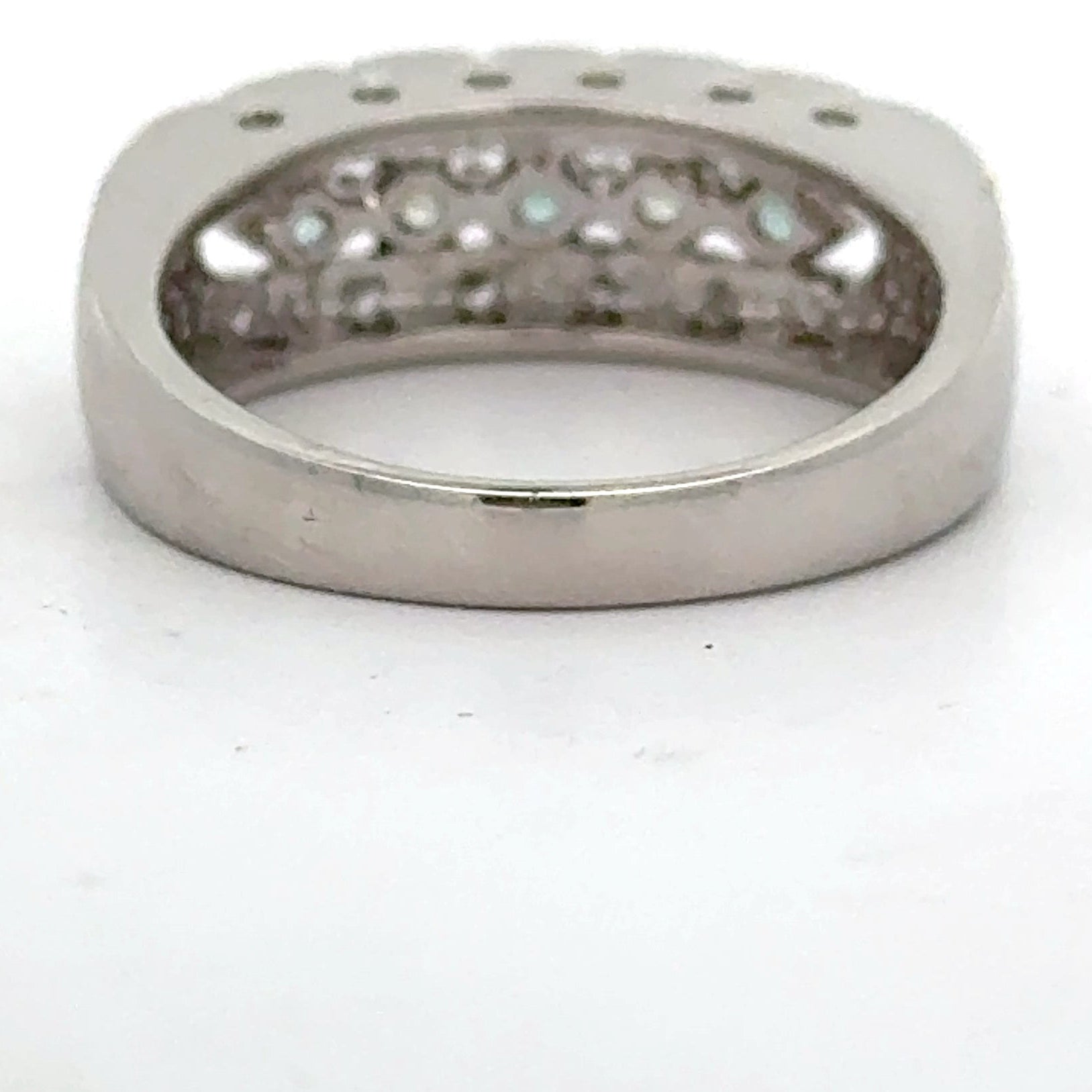 Estate Ring, Round Brilliant Cut Diamond 0.13 cttw  G-H SI1, Alexandrite Round 0.26 cttw  Color Change Blue/Green to Purple Platinum 6.16g. All Weights Estimated.