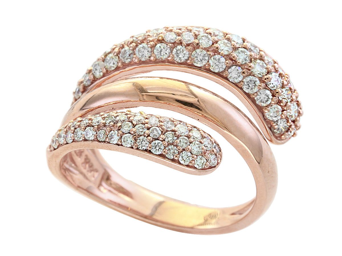 Effy Ring, Round Diamond 0.96 cttw, 14K Rose Gold 5.88g