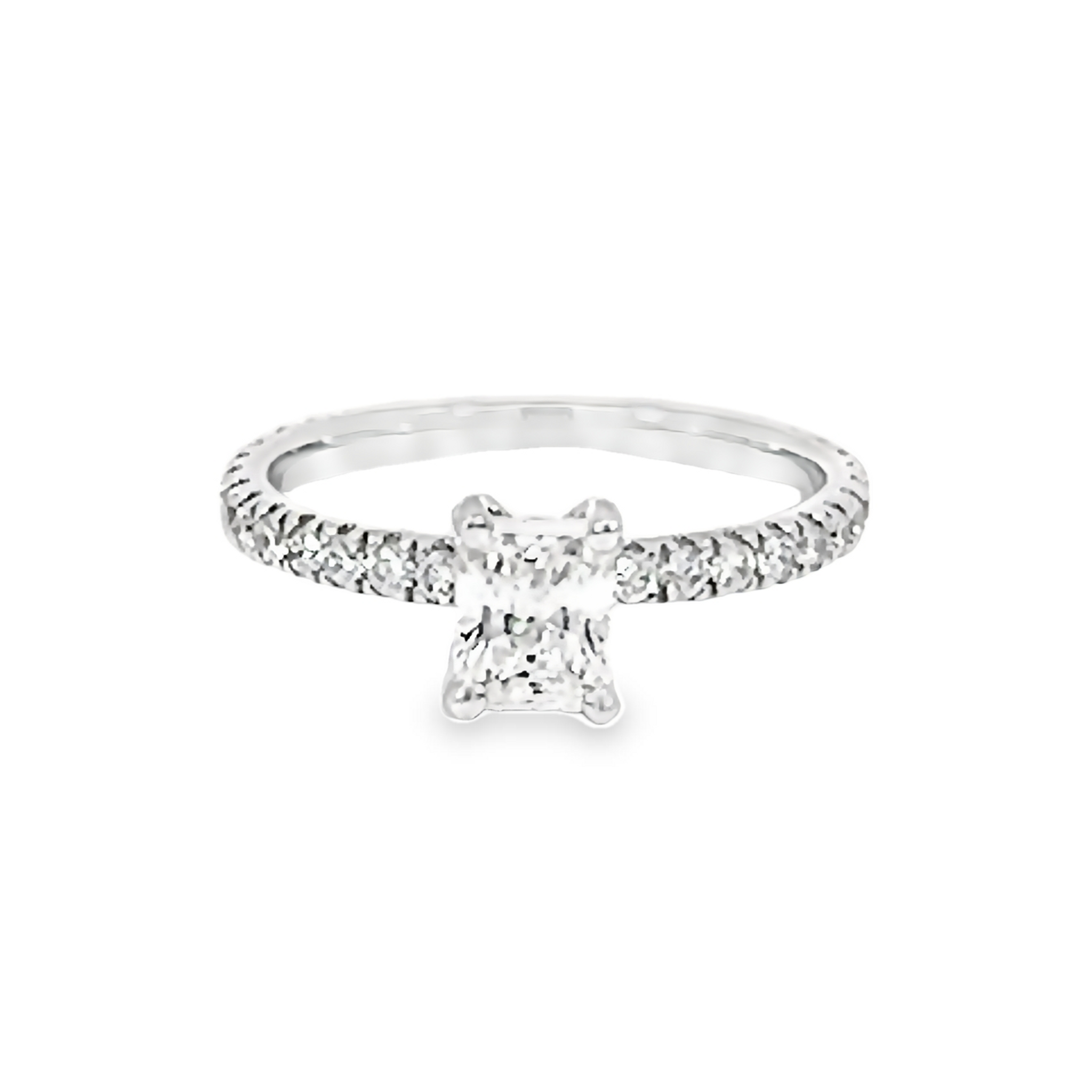 Solitaire Radiant Cut Diamond Engagement Ring