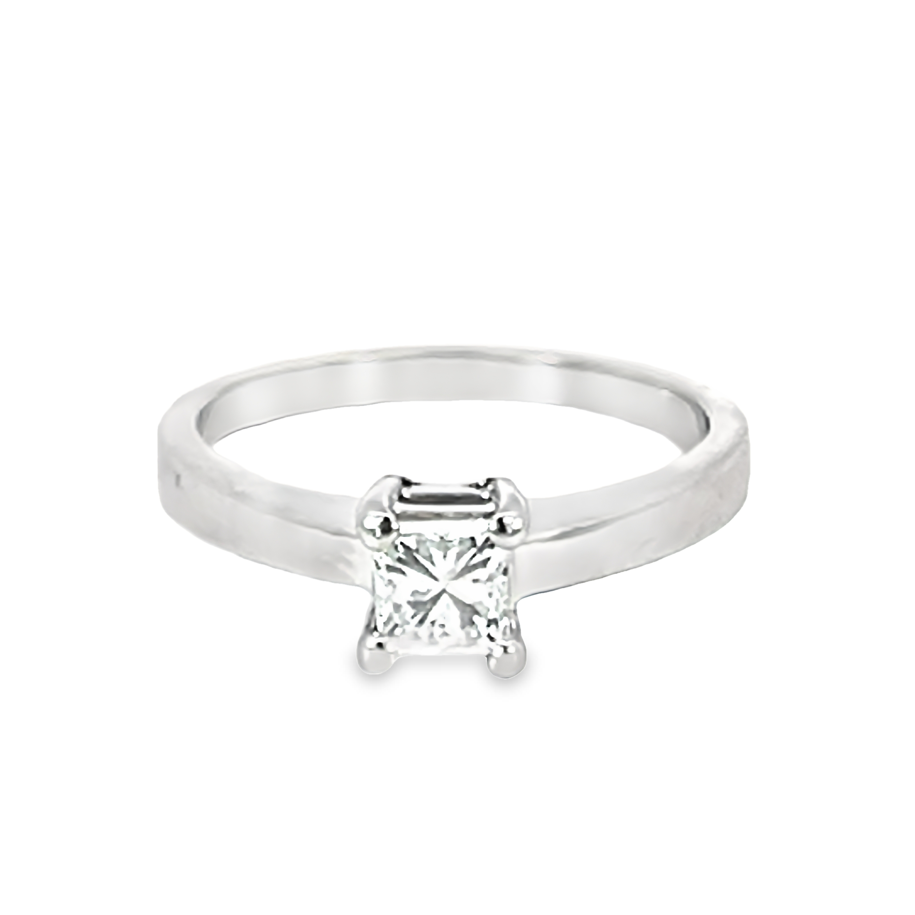 Platinum Princess Cut Engagement Ring