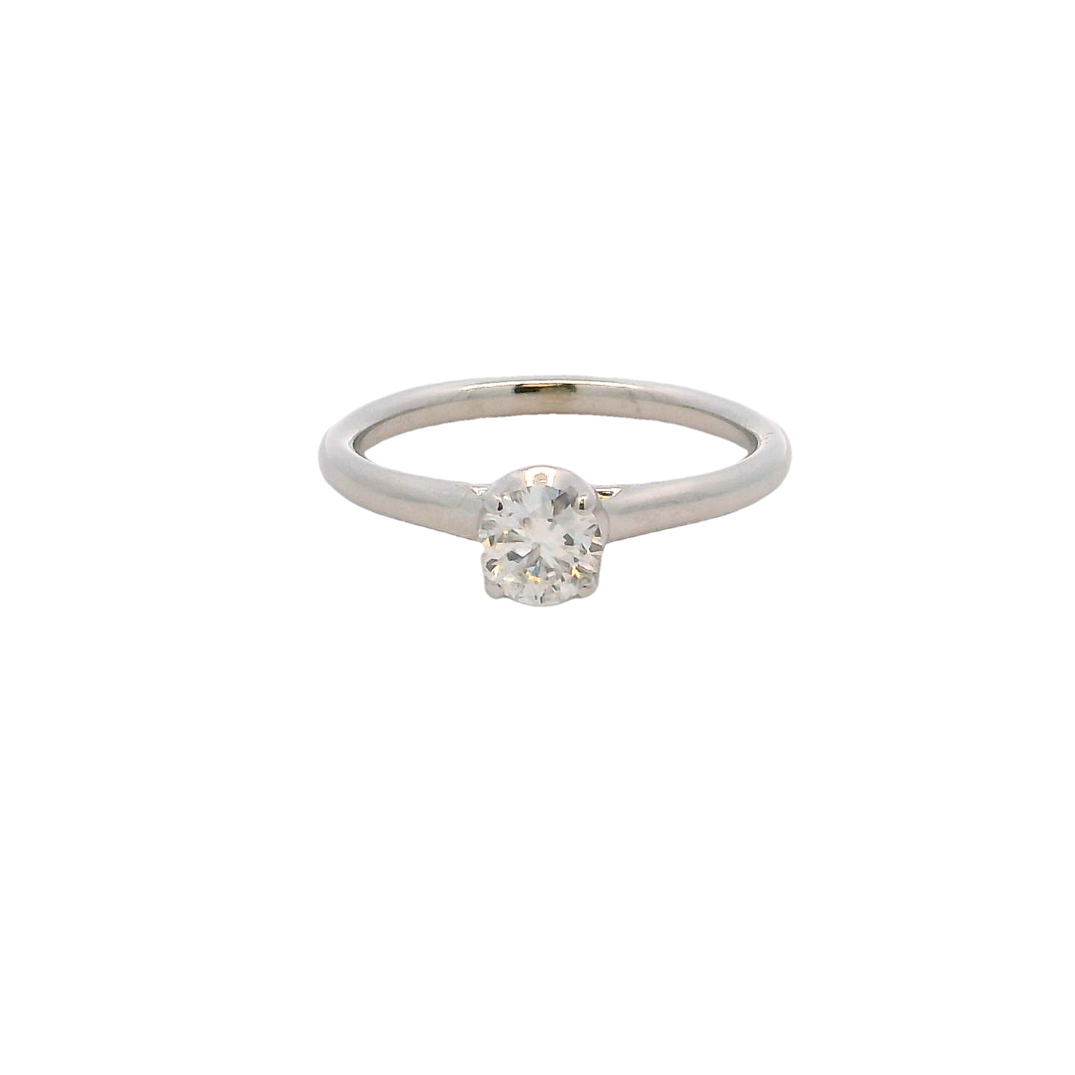 14k White Gold Diamond Engagement Ring