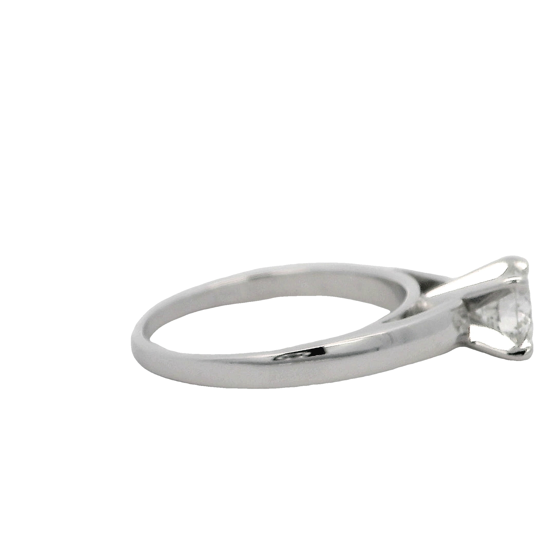 14k White Gold Diamond Engagement Ring