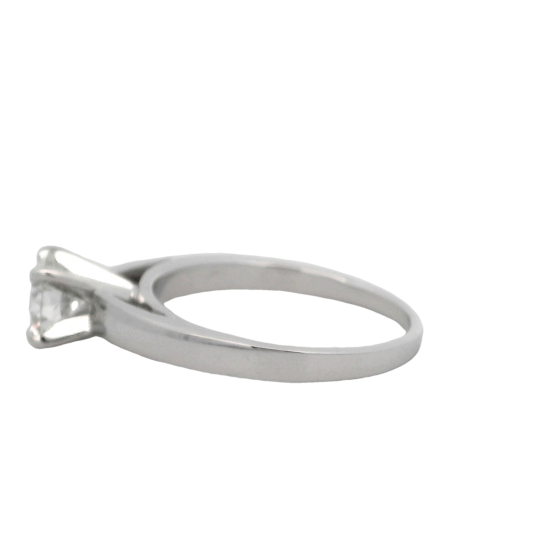 14k White Gold Diamond Engagement Ring