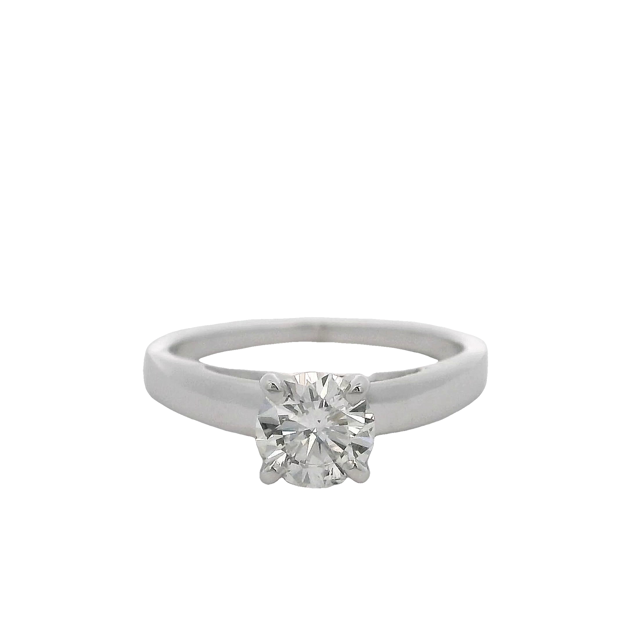14k White Gold Diamond Engagement Ring