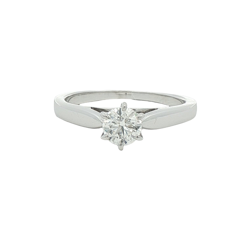 14k White Gold Diamond Engagement Ring