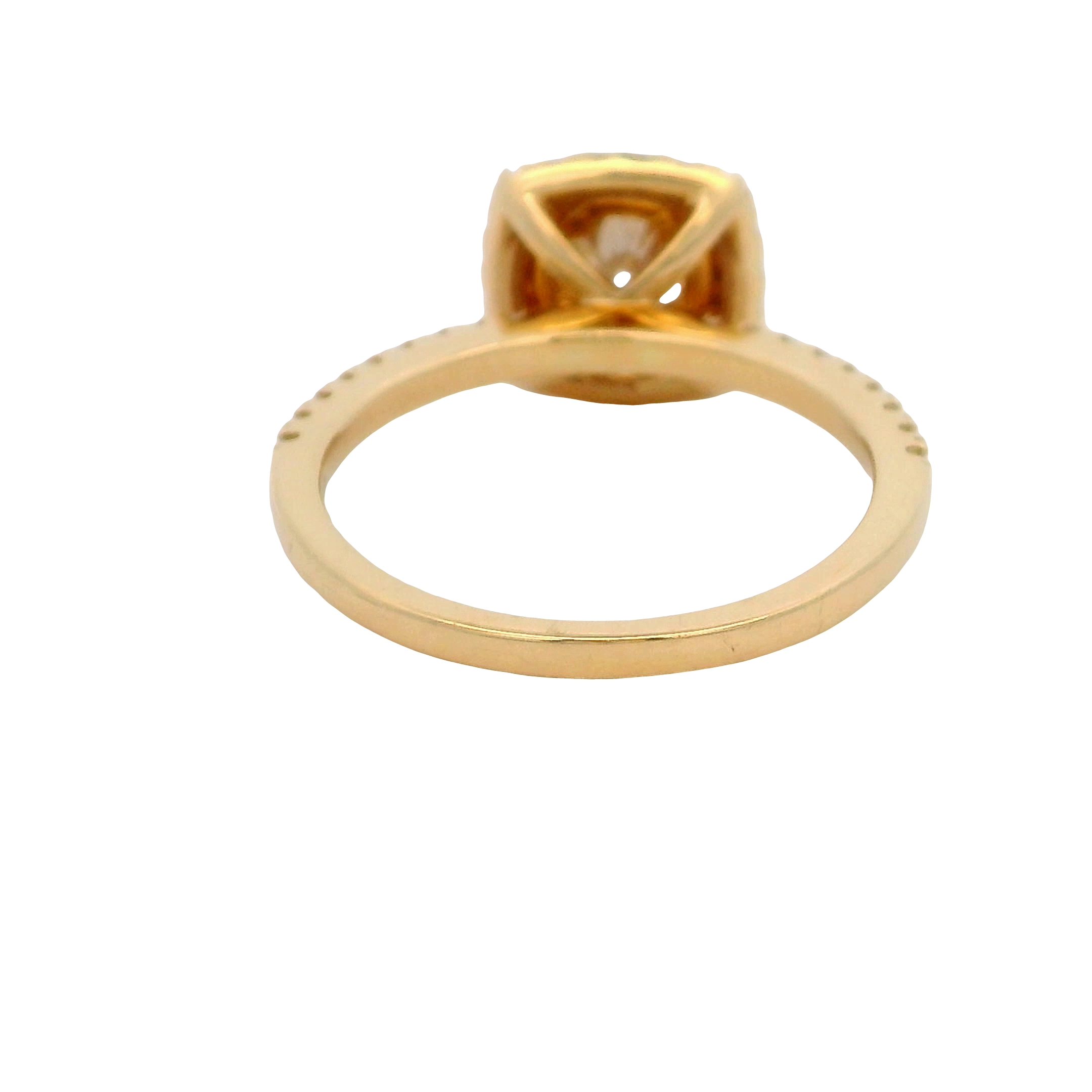14k Yellow Gold Diamond Engagement Ring