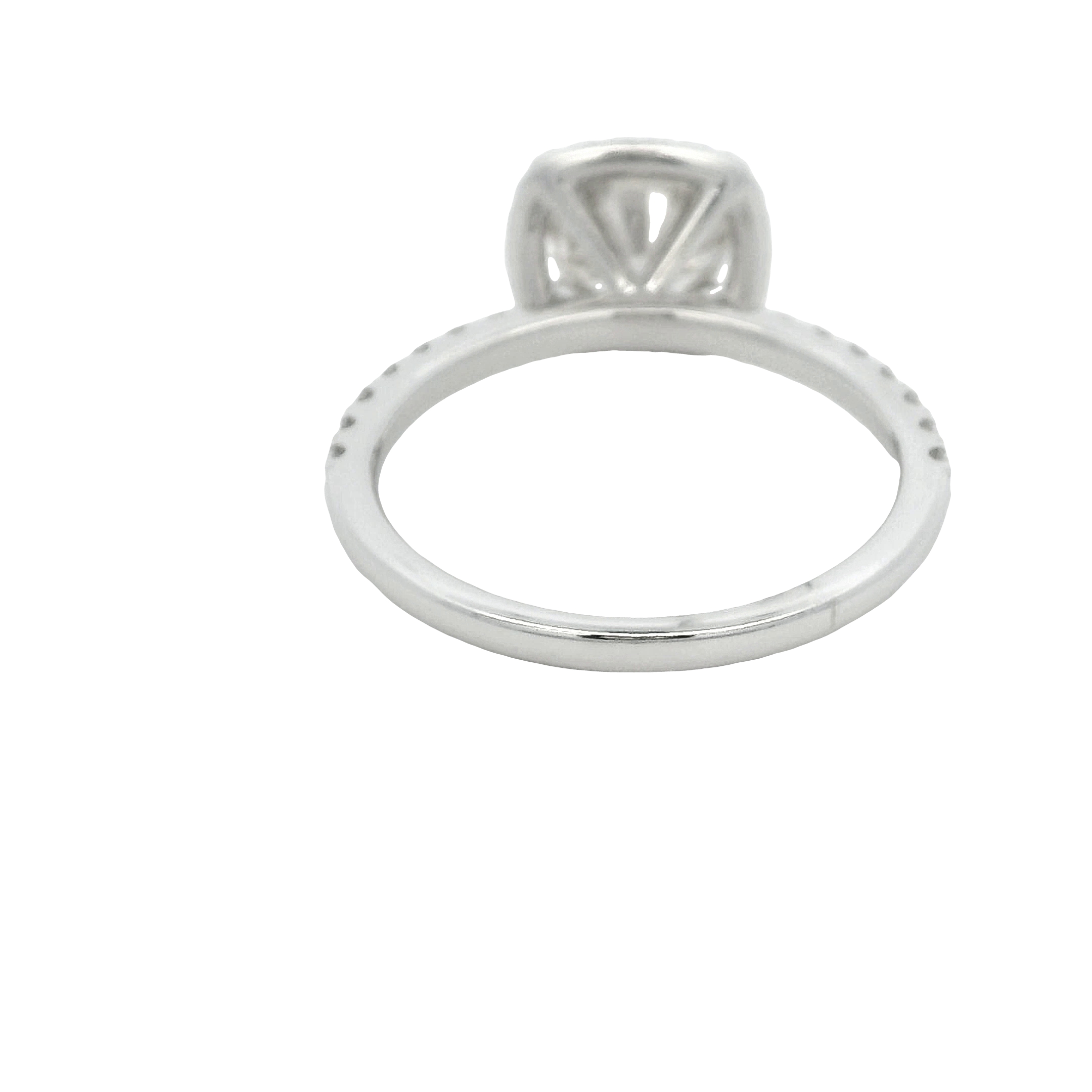 14k White Gold Diamond Engagement Ring