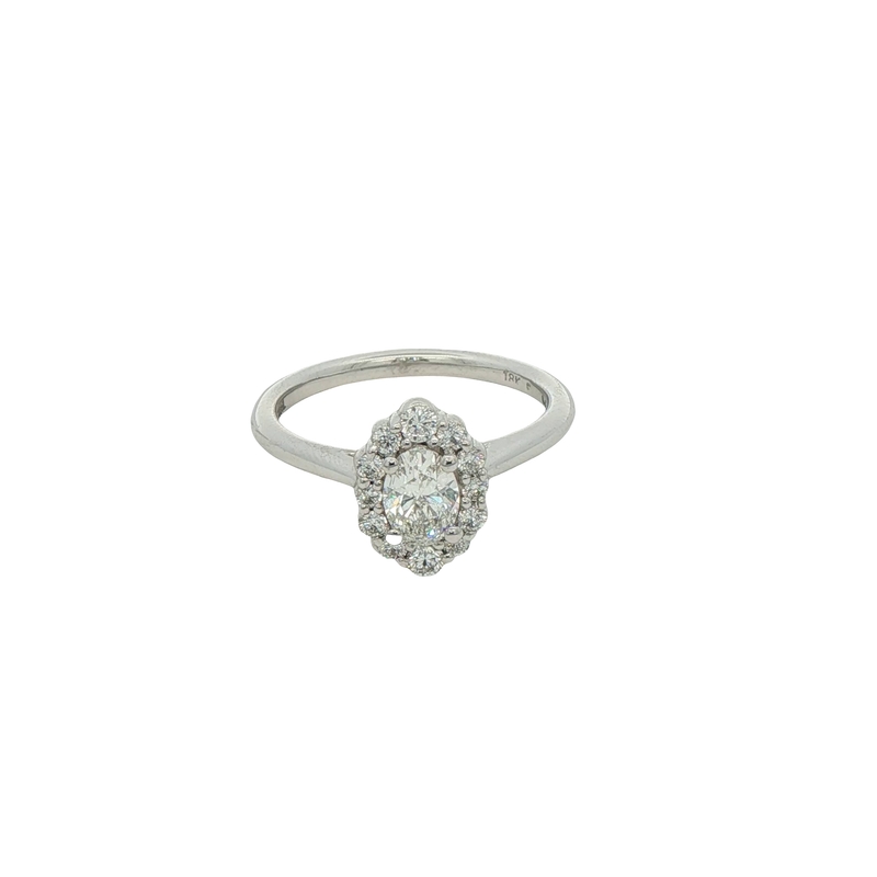 18k White Gold Diamond Engagement Ring