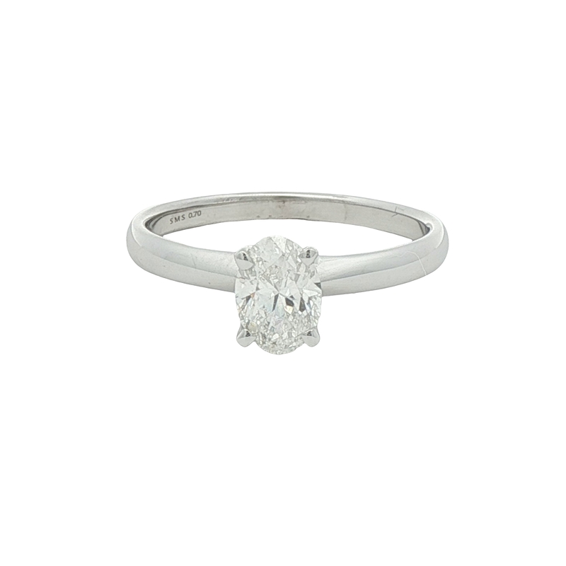 14k White Gold Diamond Engagement Ring