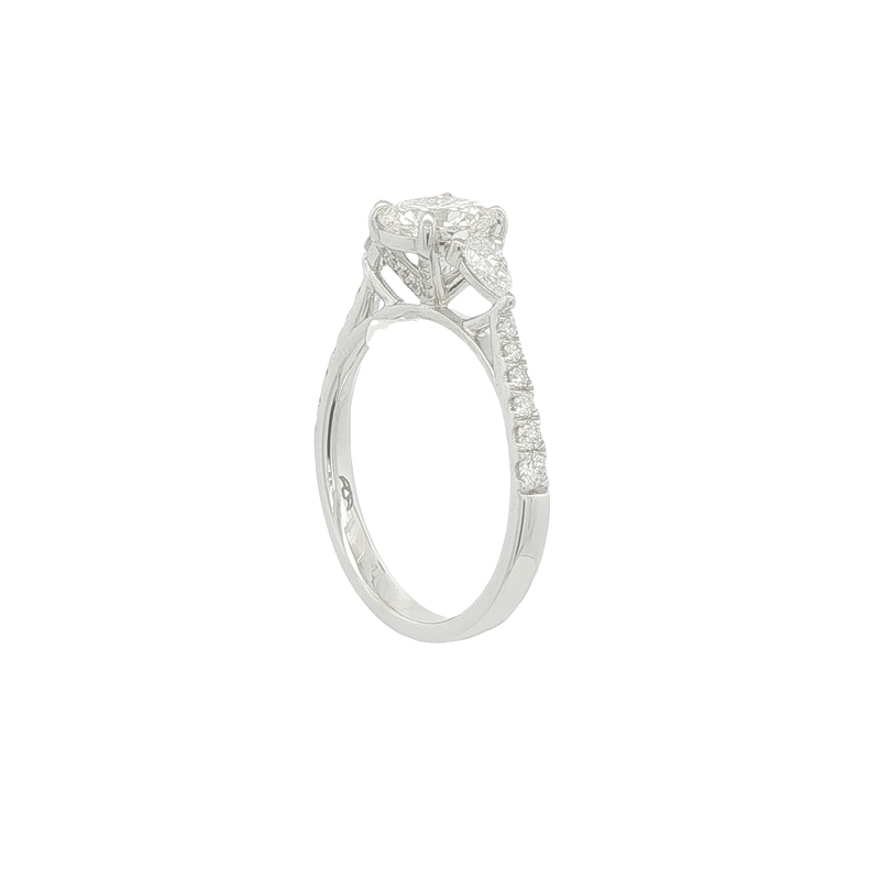 14k White Gold Diamond Engagement Ring