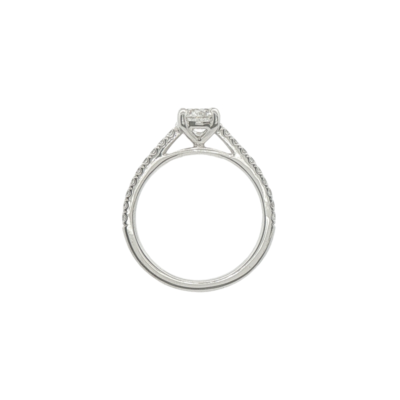 14k White Gold Diamond Engagement Ring